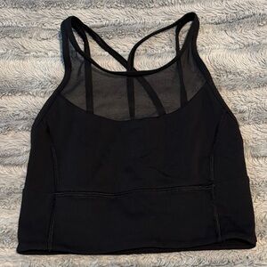 Lululemon Black Mesh Sports Bra
